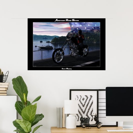 Amerikaanse Road Series #2 Poster (Thuiskantoor)