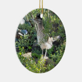 Amerikaanse roadrunner in de Arizona-woestijn Keramisch Ornament (Rechts)