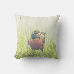 Amerikaanse Robin Bird Outdoor Sierkussen
