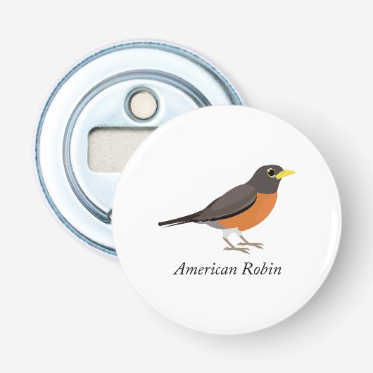 Amerikaanse Robin Button Flesopener (Voorkant)