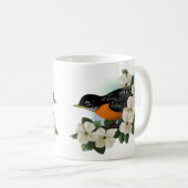 Amerikaanse Robin en Dogwood Flower Mok (Voorkant rechts)