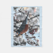 Amerikaanse robin fleece deken (Voorkant)