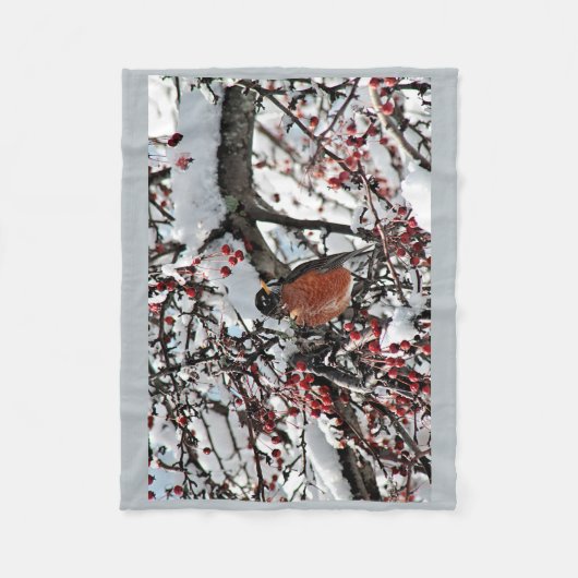 Amerikaanse robin fleece deken (Voorkant)