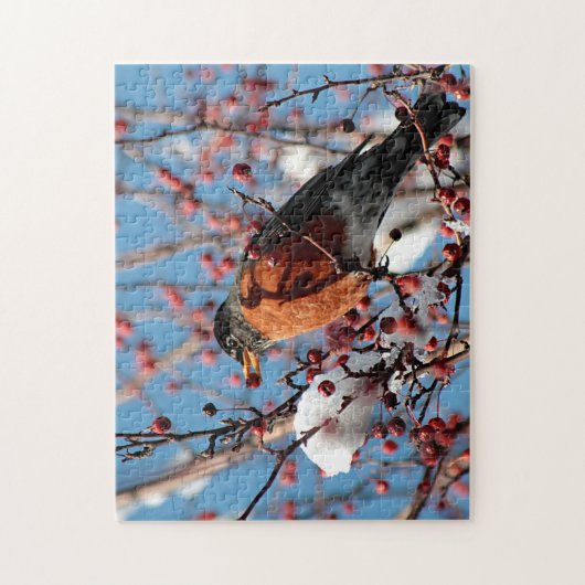 Amerikaanse robin legpuzzel (Verticaal)