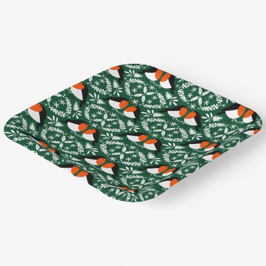 Amerikaanse Robin Papieren Bordje (Gebogen)