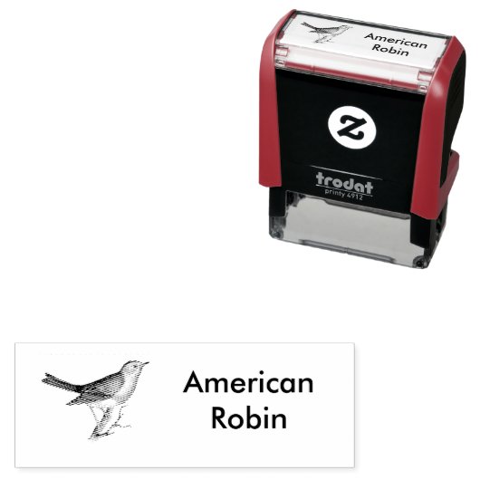 Amerikaanse Robin Stamper Zelfinktende Stempel (In situ)