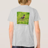 Amerikaanse Robin (Turdus migratorius) Tri-Blend Shirt (Achterkant)