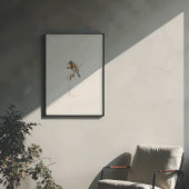 Amerikaanse Robin Waterverf kunst met bessen Poster