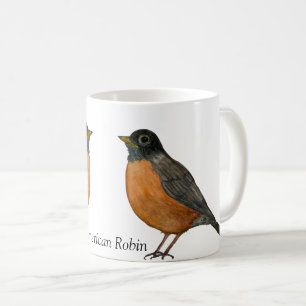 Amerikaanse Robin White Coffee Cup Koffiemok