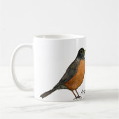 Amerikaanse Robin White Coffee Cup Koffiemok (Links)