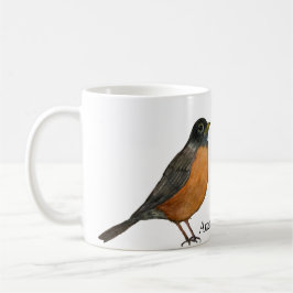 Amerikaanse Robin White Coffee Cup Koffiemok