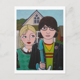 amerikaanse rockers briefkaart