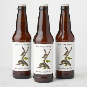 Amerikaanse rode eekhoorn (Richardson's Columbian) Bier Etiket