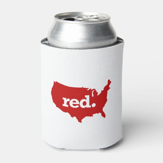 AMERIKAANSE RODE STAAT BLIKJESKOELER (Blikje Voorkant)