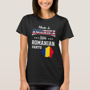 Amerikaanse Roemeense Onderdelen Roemenië Kaart VS T-shirt