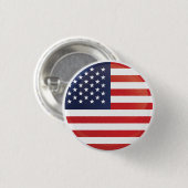 Amerikaanse ronde pictogramvlag ronde button 3,2 cm (Voorkant /achterkant)
