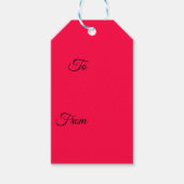 Amerikaanse Roos Cadeaulabel (Voorkant)