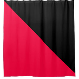 Amerikaanse Roos- en zwarte kleuren Douchegordijn