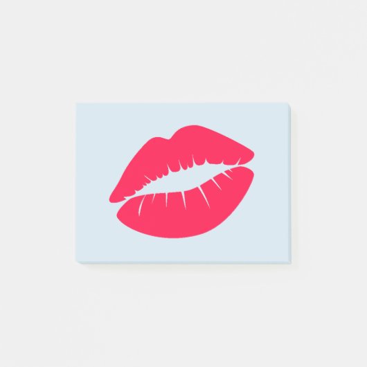 Amerikaanse Roos met gekleurde lips Post-it® Notes (Voorkant)