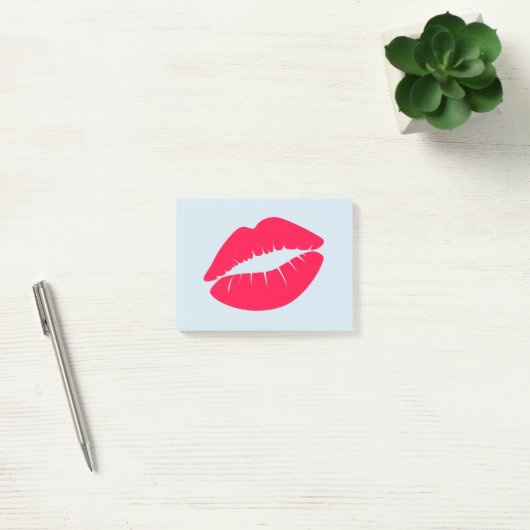 Amerikaanse Roos met gekleurde lips Post-it® Notes (Kantoor)