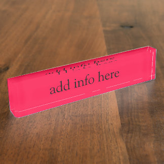 Amerikaanse Roos Naambordje