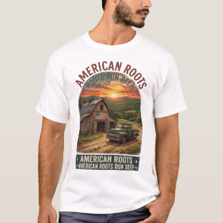 Amerikaanse Roots Diep Tennessee Schuur Pickup T-shirt