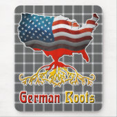 Amerikaanse Roots Mousemat Muismat (Voorkant)