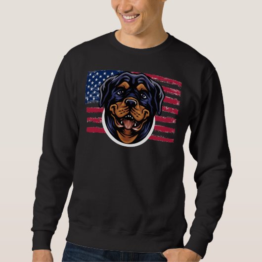 Amerikaanse Rottweiler Amerikaanse hond met achter Trui (Voorkant)