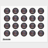AMERIKAANSE ROUGHNECK RONDE STICKER (Vel)