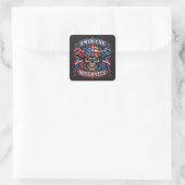 AMERIKAANSE ROUGHNECK VIERKANTE STICKER (Tas)