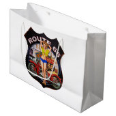 Amerikaanse route 66 met een motorfiets groot cadeauzakje (Voorkant Gekanteld)