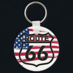 Amerikaanse Route 66 Sleutelhanger<br><div class="desc">Die legendäre Route 66 weckt Emotionen. Zeigt die Verbundenheit.</div>