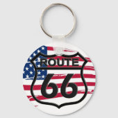 Amerikaanse Route 66 Sleutelhanger (Voorkant)