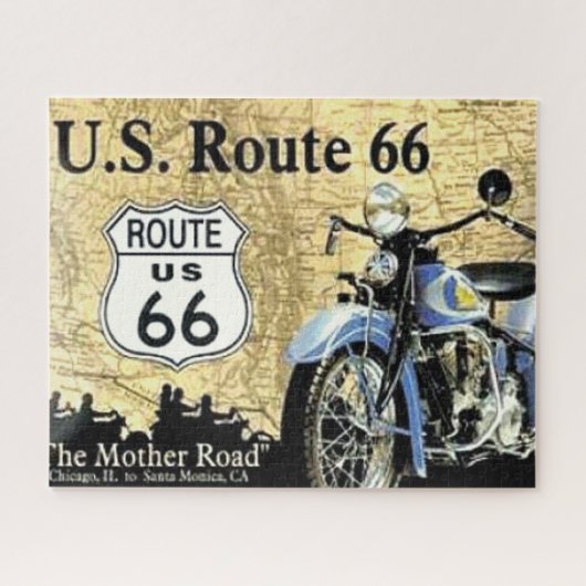 Amerikaanse Route Zesenzestig Legpuzzel (Horizontaal)