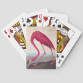 Amerikaanse roze flamingo Audubon Bird Art Pokerkaarten (Achterkant)