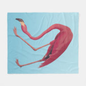 Amerikaanse roze Vintage kunst Fleece Deken (Voorkant (Horizontaal))