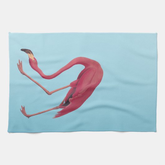 Amerikaanse roze Vintage kunst Theedoek (Horizontaal)