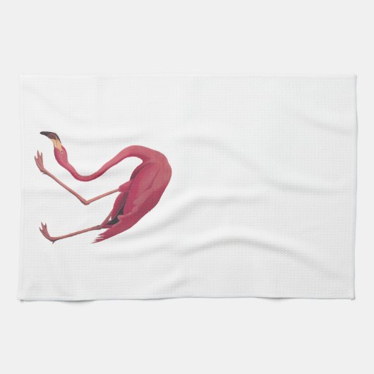 Amerikaanse roze Vintage kunst Theedoek (Horizontaal)