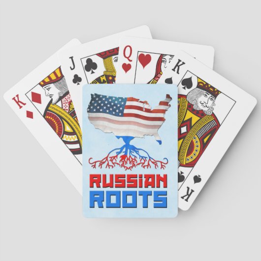 Amerikaanse Russische rootenkaarten Pokerkaarten (Achterkant)