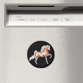 Amerikaanse Saddlebred Pinto Horse Magnet (Insitu (Vaatwasser))