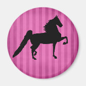 Amerikaanse Saddlebred  Roze Magneet (Voorkant)