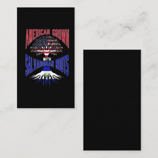 Amerikaanse Salvadoriaanse roet VS El Salvador vla Visitekaartje (Voorkant / Achterkant)