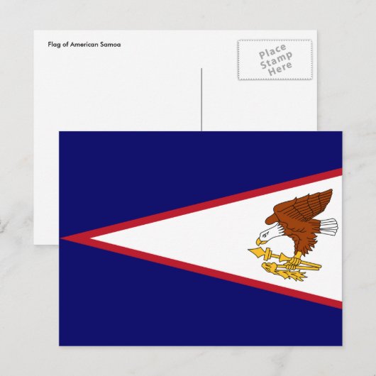 amerikaanse samoa briefkaart (Voorkant / Achterkant)