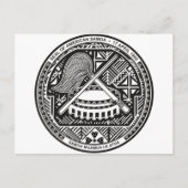 Amerikaanse Samoa Coat of arm AS Briefkaart (Voorkant)