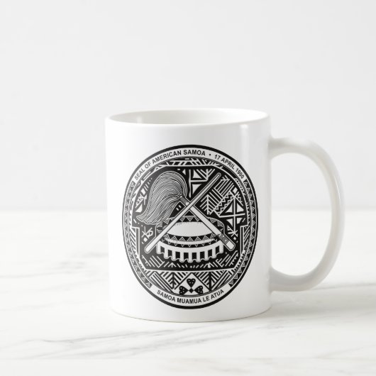 Amerikaanse Samoa Coat of arm AS Koffiemok (Rechts)