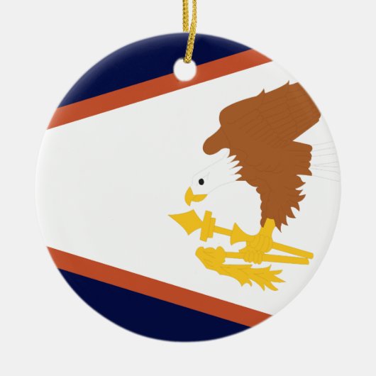 AMERIKAANSE SAMOA KERAMISCH ORNAMENT (Voorkant)