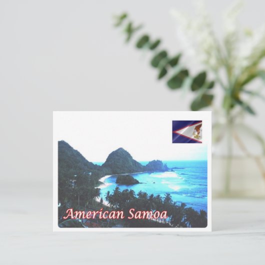 Amerikaanse Samoa - Kustlijn - Briefkaart (Staand voorkant)