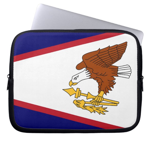 Amerikaanse Samoa-laptophoes Laptop Sleeve (Voorkant)