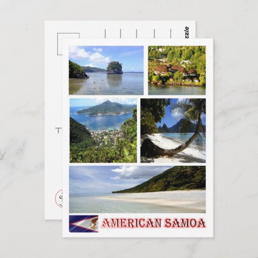 Amerikaanse Samoa - Mozaïek - Briefkaart (Voorkant / Achterkant)