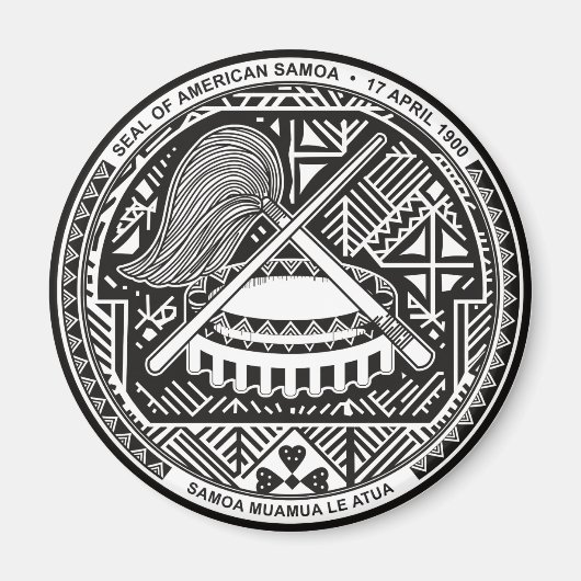 Amerikaanse Samoa-officiële wapenstilstand Magneet (Voorkant)